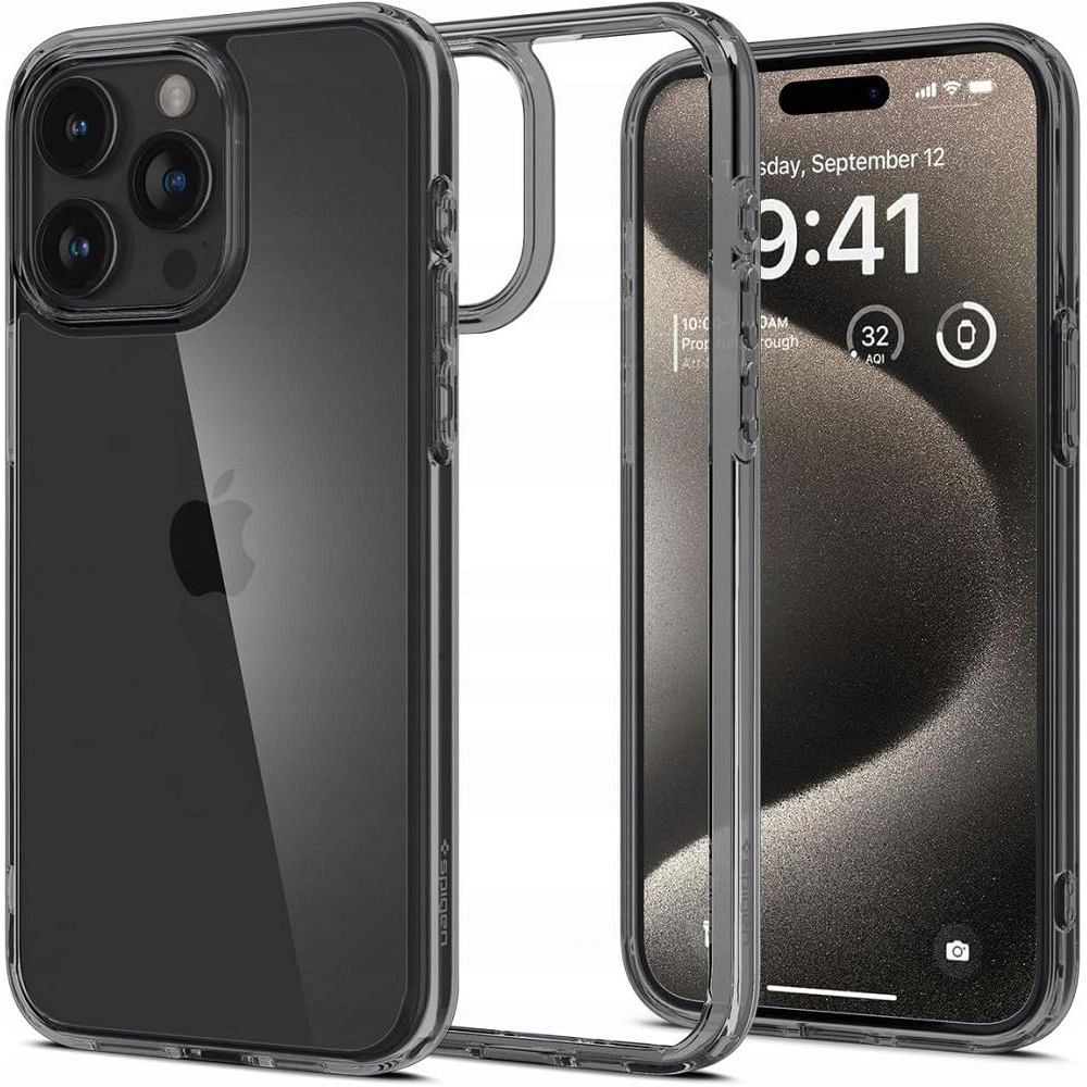 SPIGEN Ultra Hybrid az IPHONE 15 PRO-hoz – űrkristály
