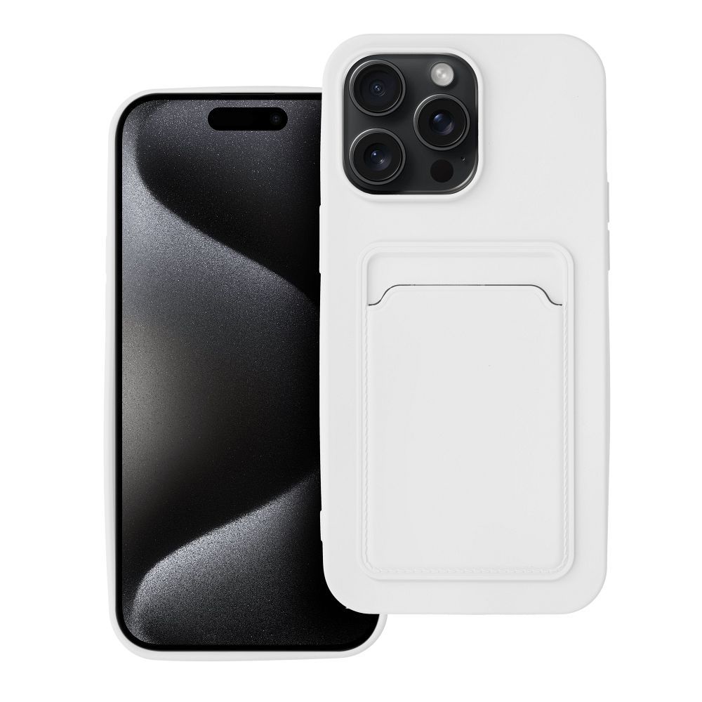 Kártya tok IPHONE 15 Pro Max fehér