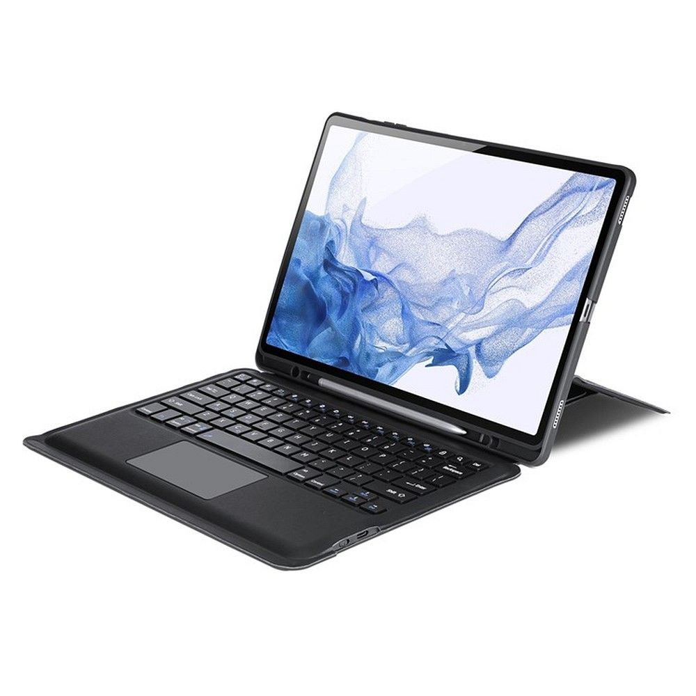 DUX DUCIS DK hajtogatható tok vezeték nélküli billentyűzettel SAMSUNG Tab S8 Plus (X800/X806)/S7FE(T730/T736B)/S7 Plus (T970/T976B) fekete