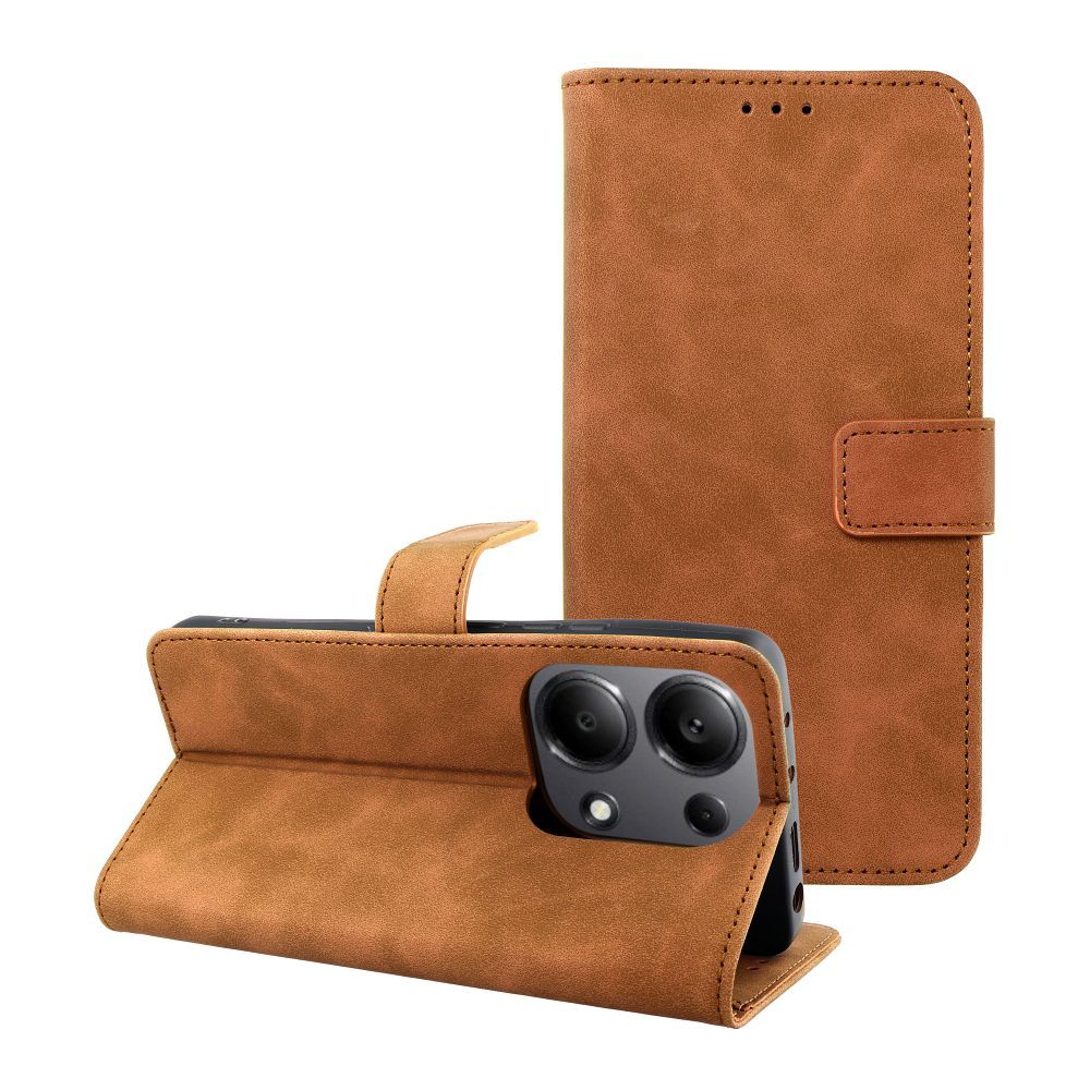 TENDER könyvtok XIAOMI Note 13 Pro 4G / M6 Pro 4G barna