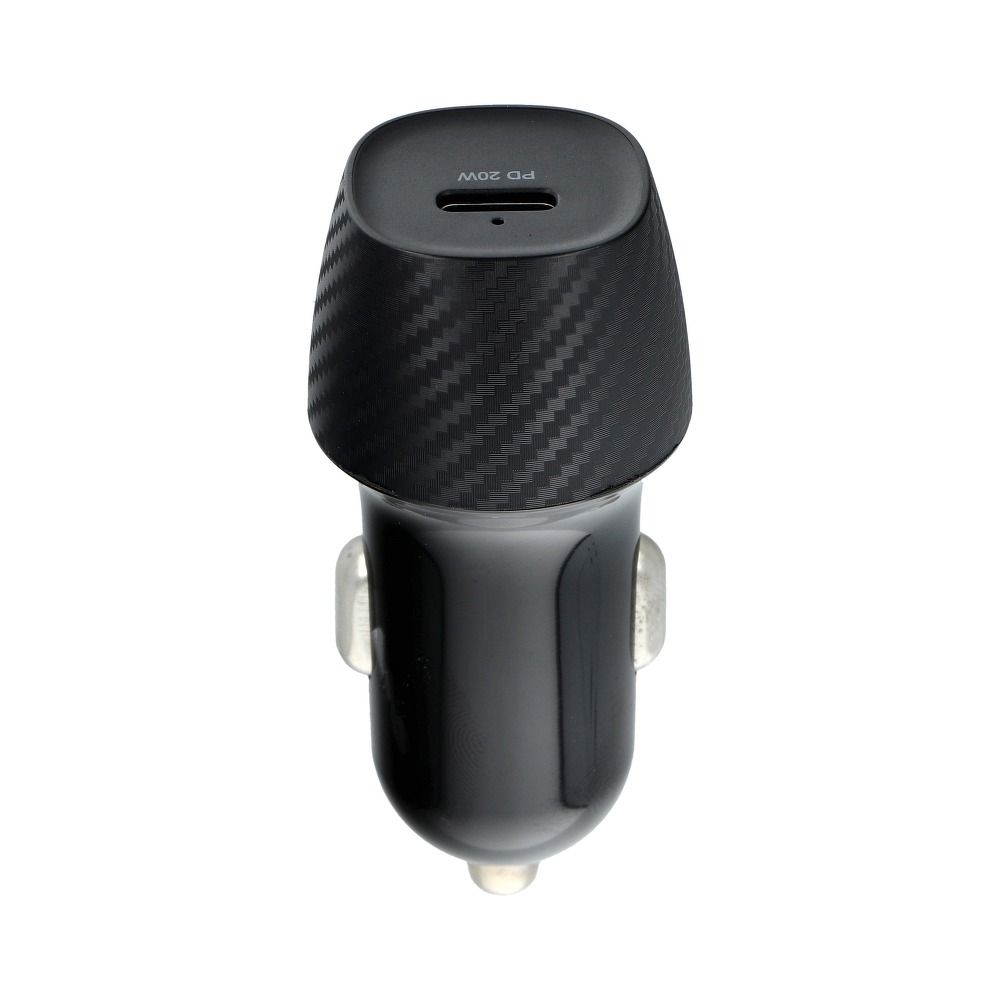 Car charger QWE CARBON Type C 3.0 PD20W CC281-1C black