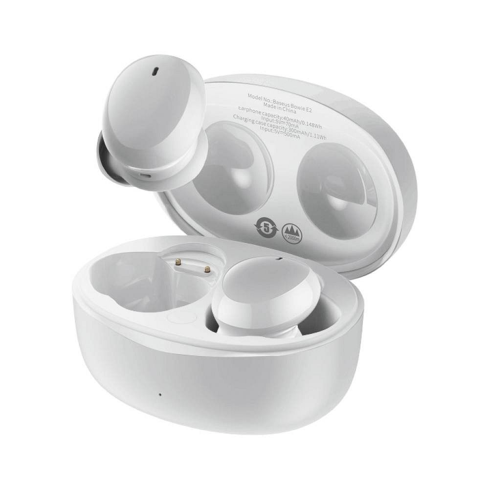 BASEUS vezeték nélküli fülhallgató bluetooth TWS Bowie E2 NGTW090002 fehér