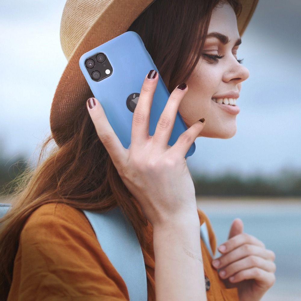 Forcell Szilikon tok Samsung Galaxy A52 5G / A52 LTE (4G) sötétkék telefontok