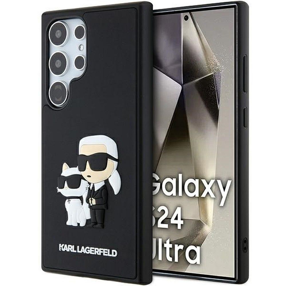 KARL LAGERFELD tok SAMSUNG S24 Ultra KLHCS24L3DRKCNK (3D RUBBER KC NFT) fekete