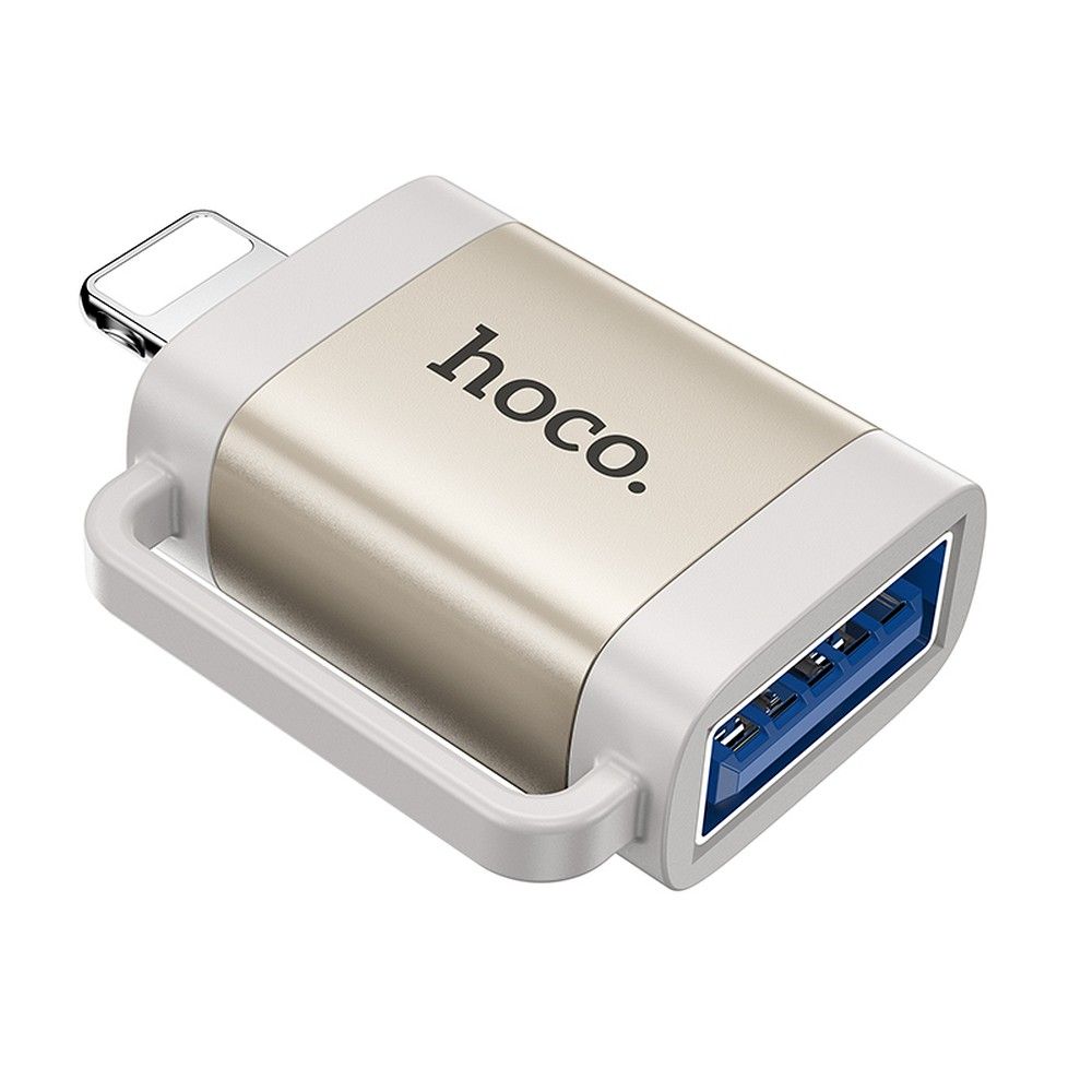 HOCO adapter OTG Lightning (férfi) USB A (női) UA31A szürke