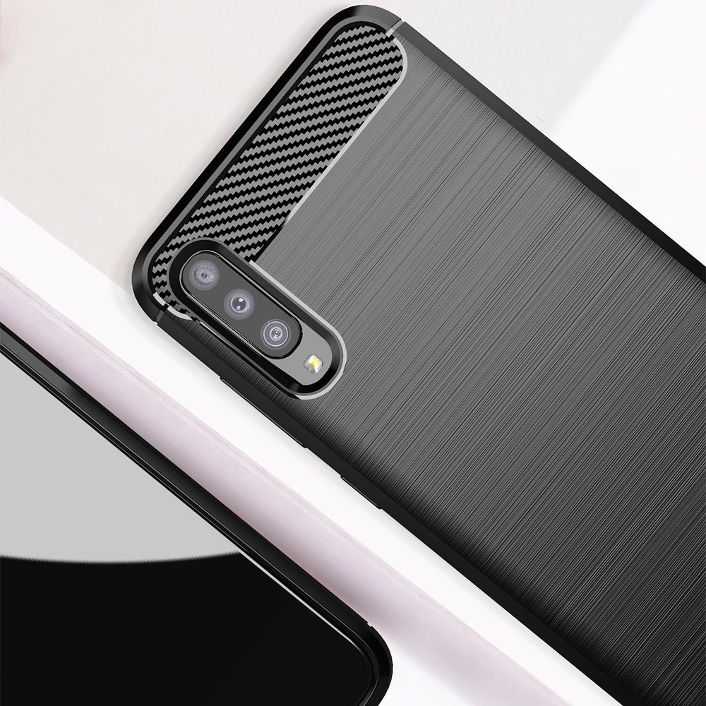 Forcell CARBON tok Samsung Galaxy A70 / A70s fekete telefontok