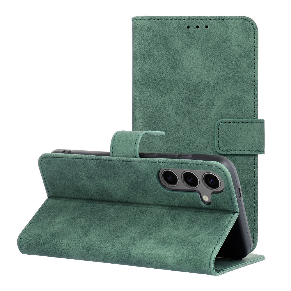 TENDER könyvtok SAMSUNG S24 Plus zöld