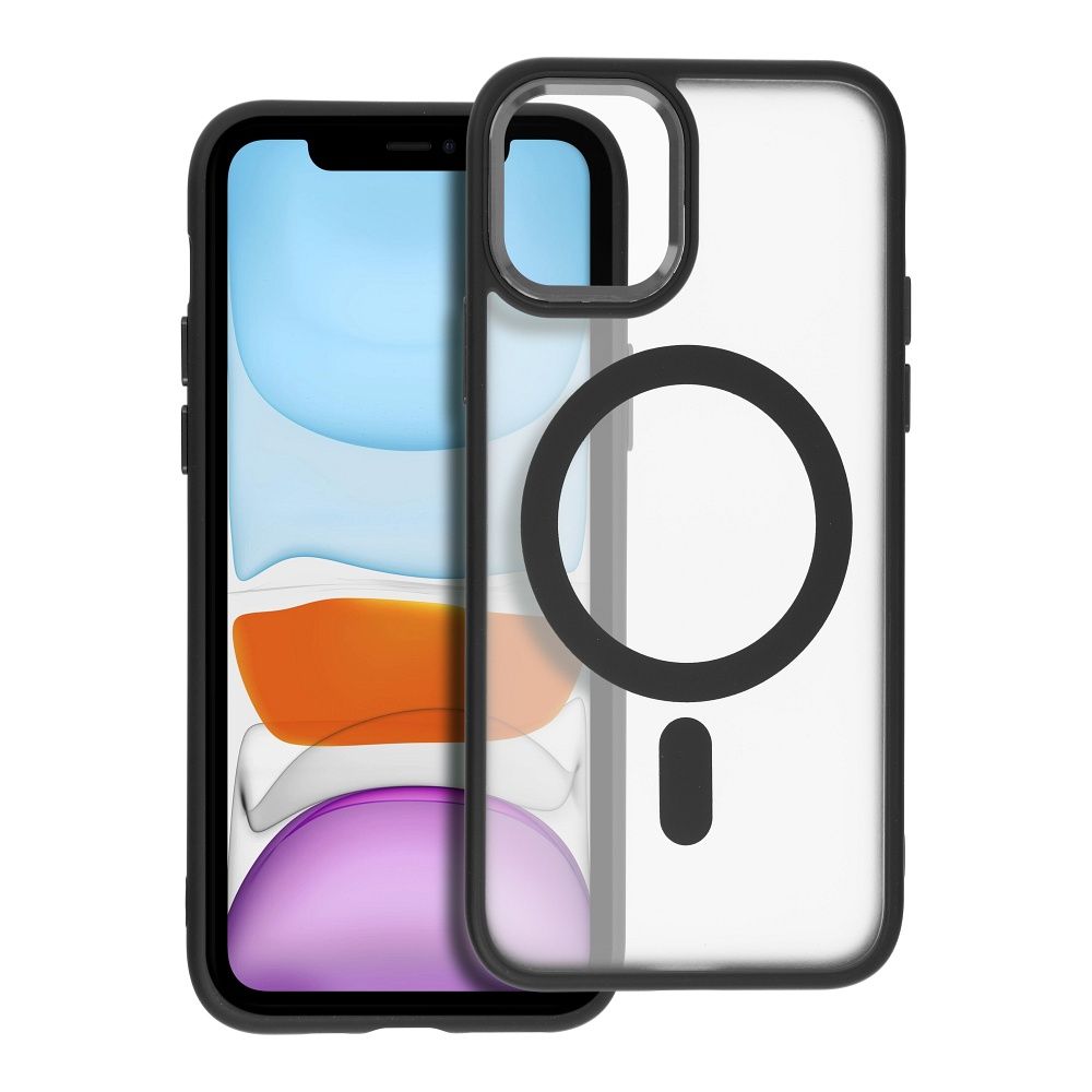 MATTE MAG COVER tok kompatibilis MagSafe-el IPHONE 11 Pro fekete