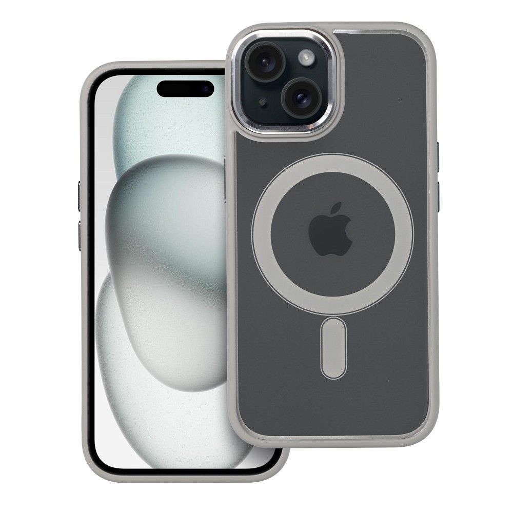 COLOR EDGE MAG COVER tok kompatibilis MagSafe-el IPHONE 15 titán szürke