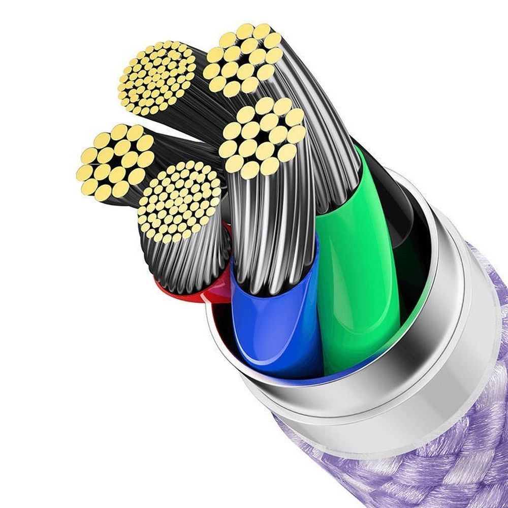 BASEUS kabel Typ C do Lightning PD 20W Dynamic CALD000105 2 m fiolet