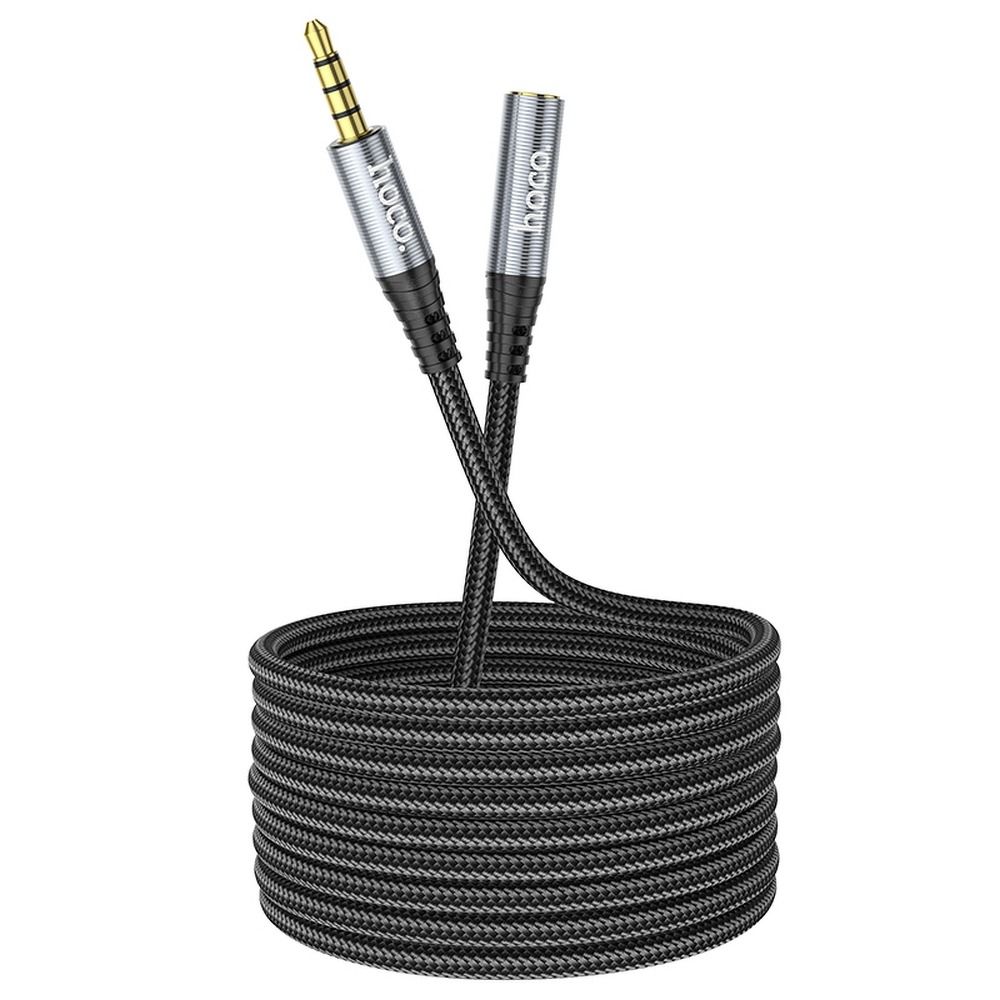 HOCO AUX kábel Jack 3,5 mm (férfi) – Jack 3,5 mm (női) UPA20 2 m fekete