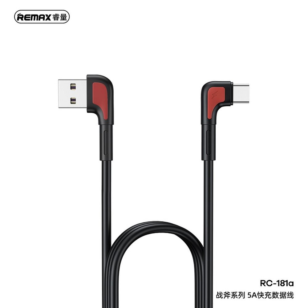 REMAX cable USB to TYP C Zenax 5A Fast Charging RC-181a black