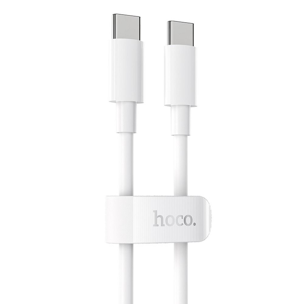 HOCO Type C – Type C Kábel, Nagy teljesítményű Power Delivery PD 100W 5A X51, 2 méter, fehér