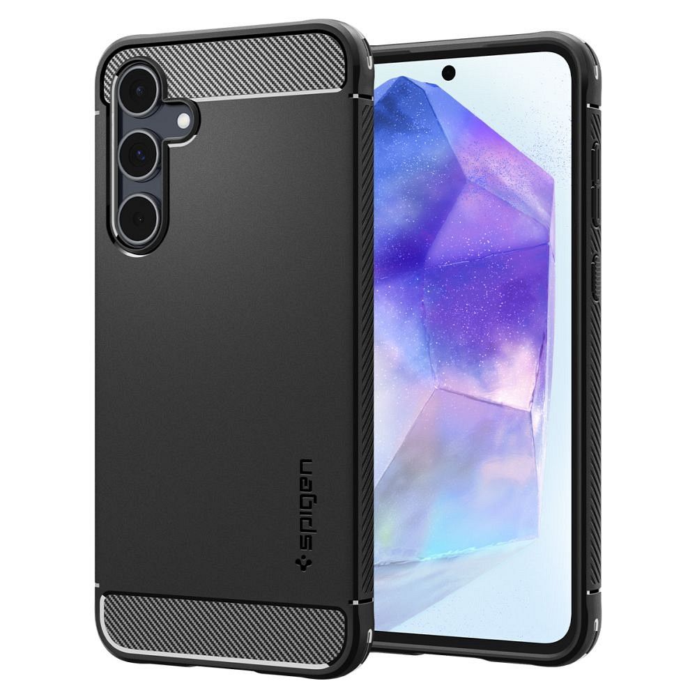 SPIGEN Rugged Armor tok SAMSUNG A55 5G matt fekete