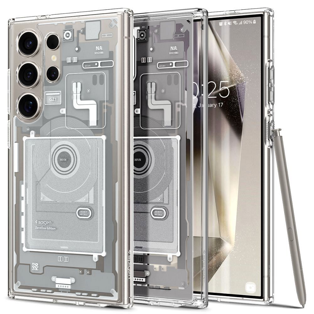 SPIGEN Ultra
Hybrid case for SAMSUNG S24 ULTRA zero one white