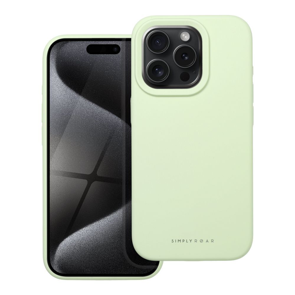 Roar Cloud-Skin Case – for Apple 15 Pro Light green