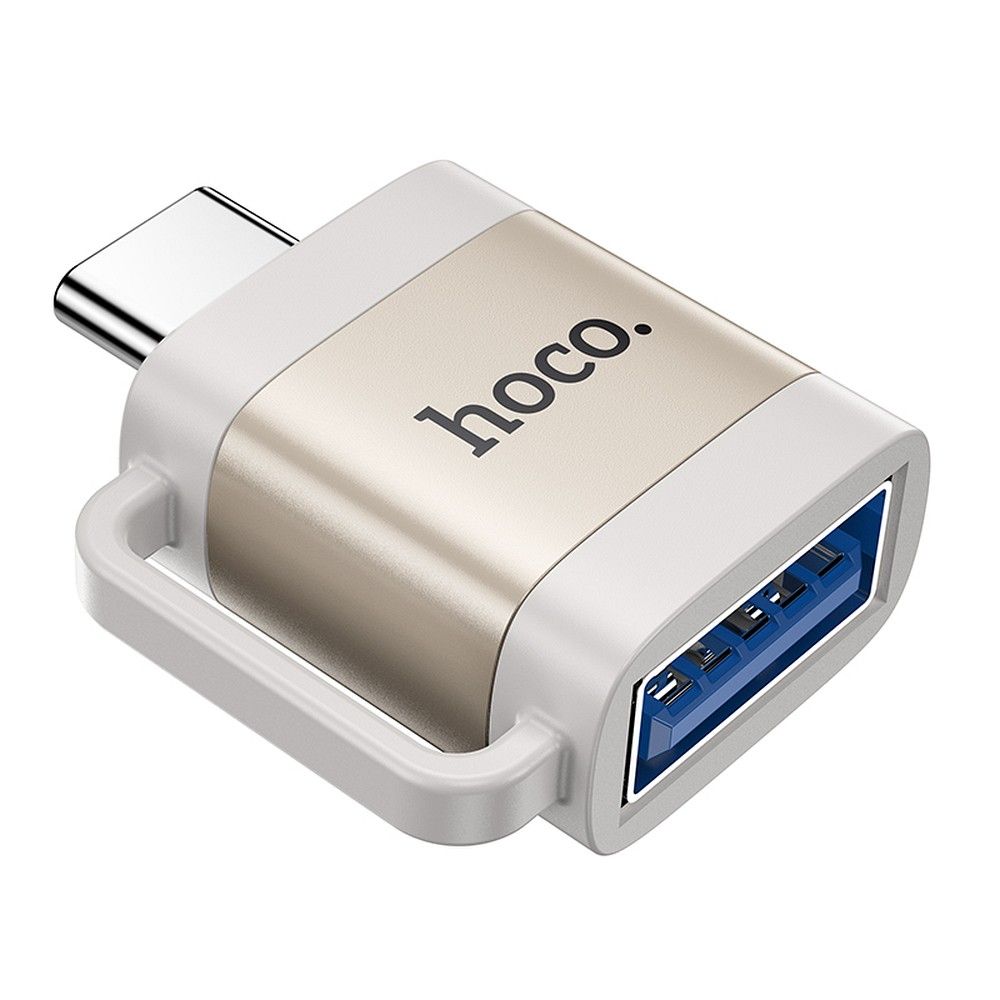 HOCO OTG Type C (férfi) – USB A (női) 3A UA31C szürke adapter