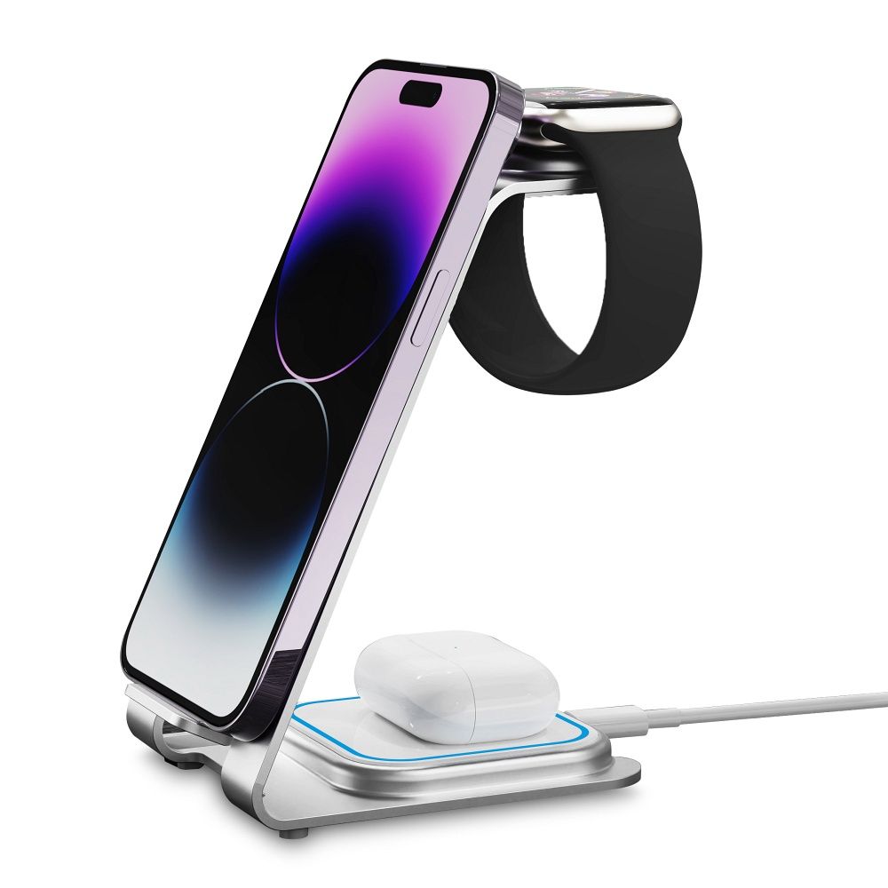X-ONE 3in1 22W Vezeték nélküli Töltő Állvány