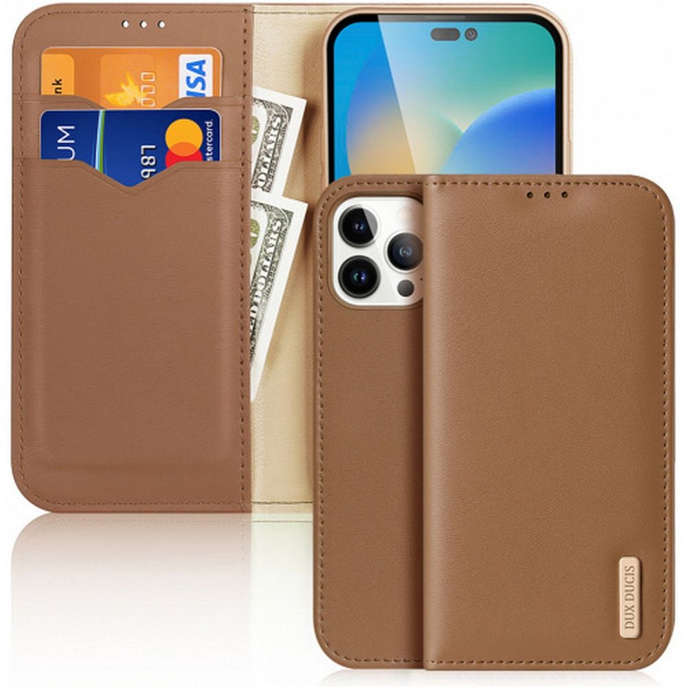 DUX DUCIS pénztárca tok HIVO SAMSUNG S24-hez barna