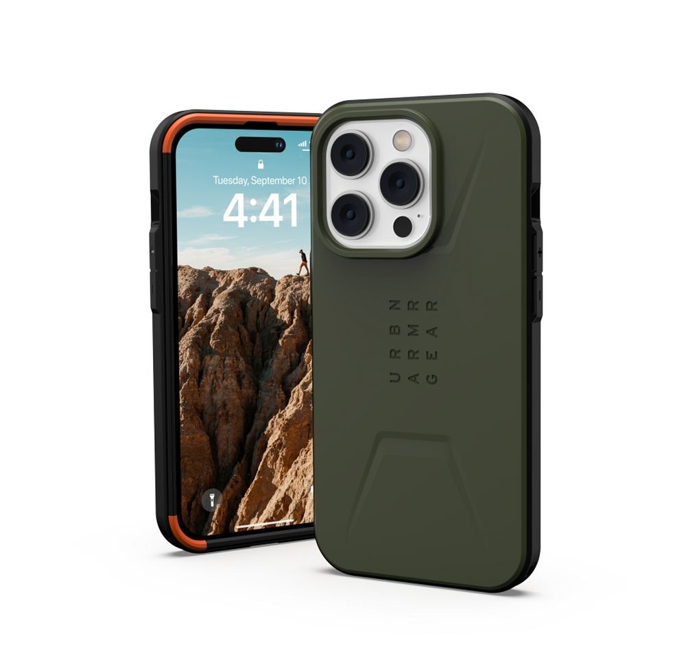 (UAG) Urban Armor Gear Civilian kompatibilis MagSafe-el az IPHONE 14 PRO MAX zöld