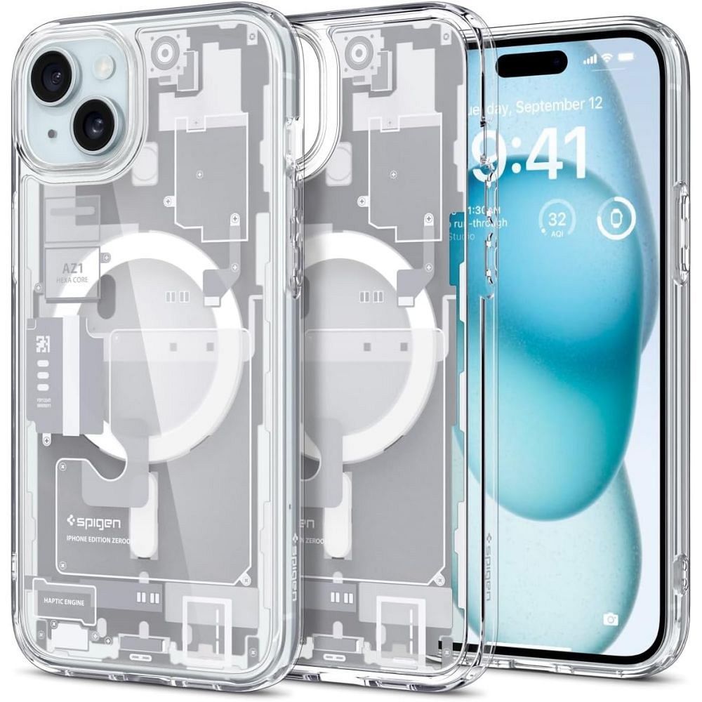 SPIGEN Ultra Hybrid Mag kompatibilis MagSafe IPHONE 15-höz – fehér