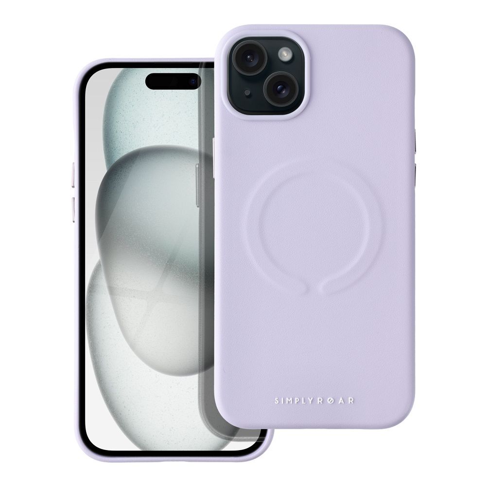 Roar Leather Mag Case – iPhone 15 Plus lila