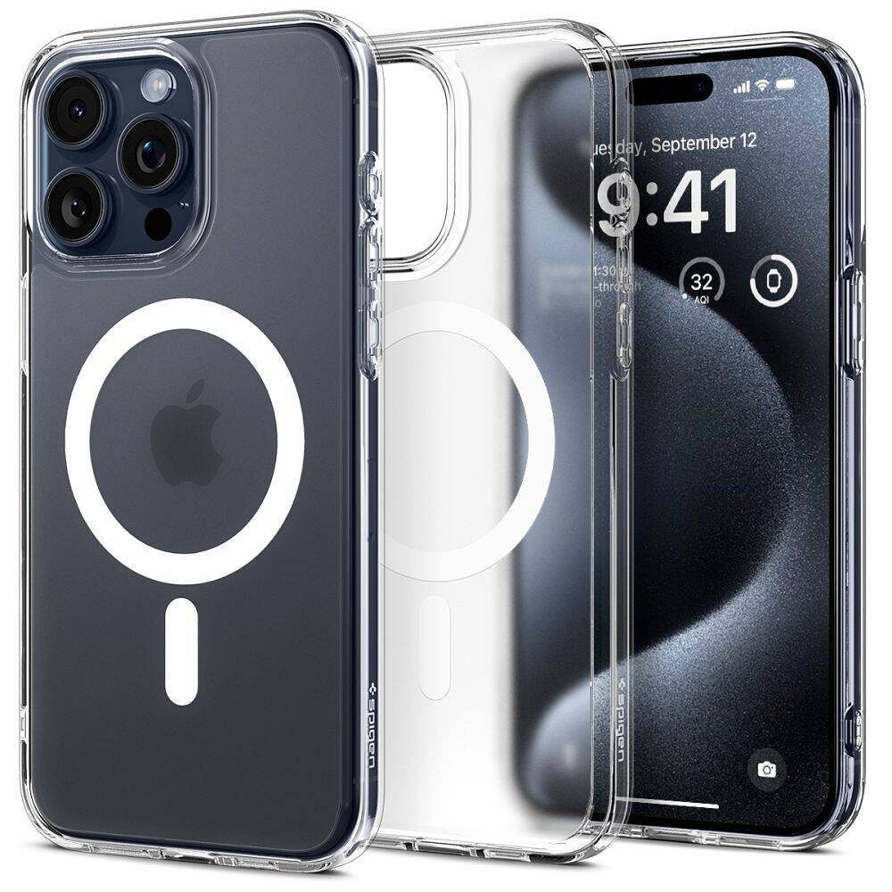 SPIGEN Ultra Hybrid Mag tok MagSafe kompatibilis IPHONE 16 Pro-hoz, frost clear