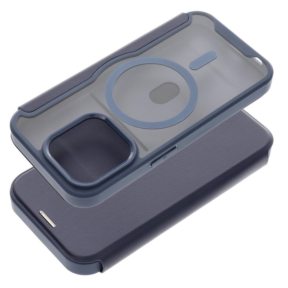 SSMART MAG könyvtok MagSafe kompatibilis IPHONE 15 Pro kék