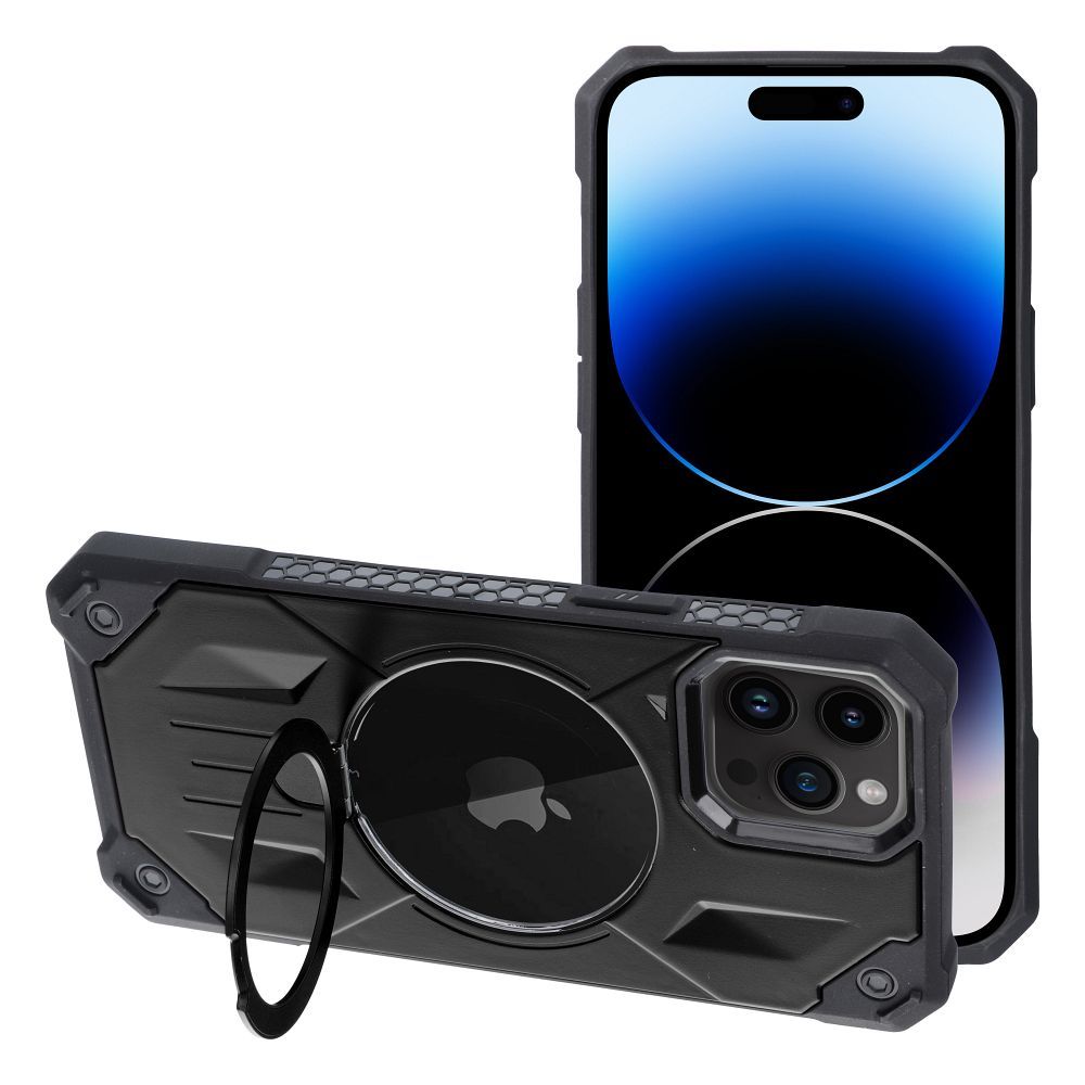 Armor Mag Cover tok MagSafe kompatibilitással IPHONE 14 PRO MAX fekete