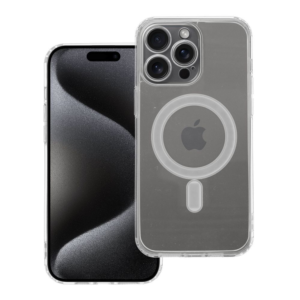 CLEAR MAG COVER tok kamera védelemmel, MagSafe kompatibilis IPHONE 15 Pro Max átlátszó