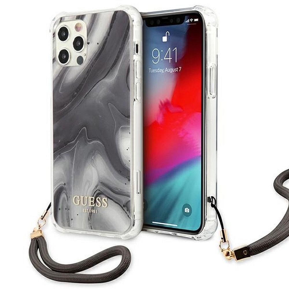 Eredeti tok Gues Guhcp12lkSMAGR for iPhone 12 Pro Max Marble vezeték szürke