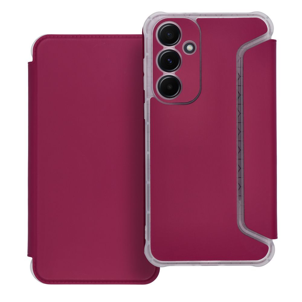 Piano könyv tok SAMSUNG A55 5G-hez, magenta