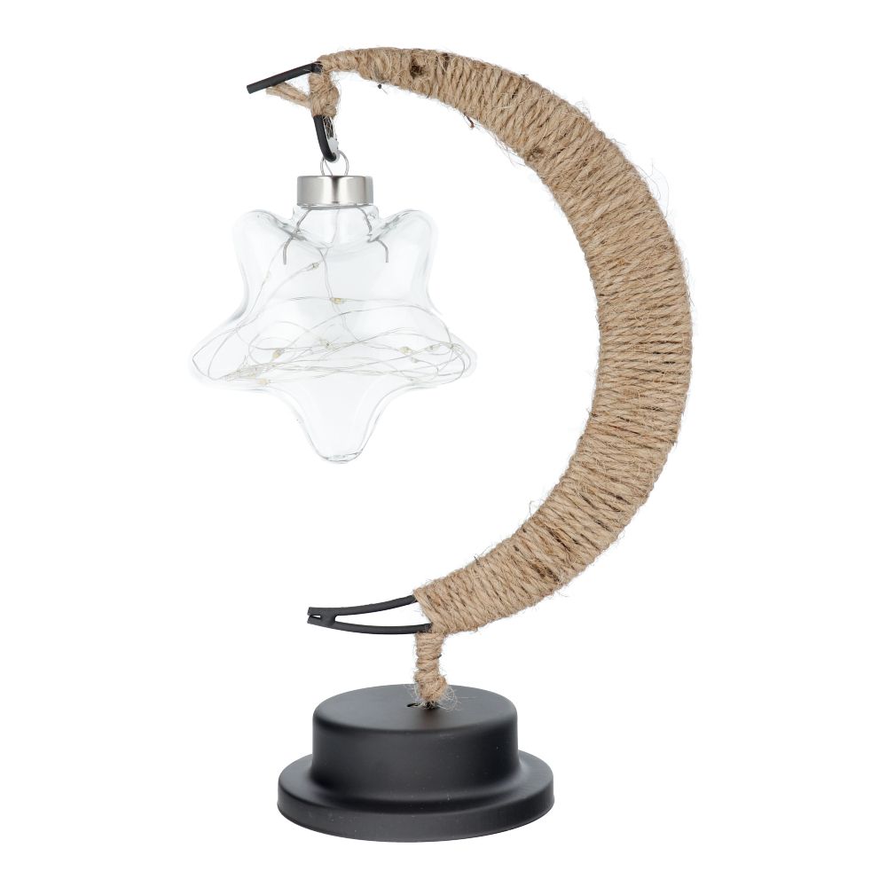 Asztali lámpa éjjeliszekrényhez Twirl csillag Art Deco (3. verzió) EID