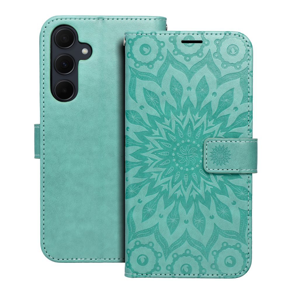 MEZZO könyvtok SAMSUNG A35 5G mandala zöld