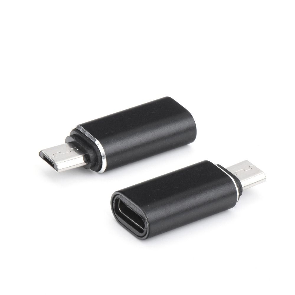 Type C (női) – Micro USB (férfi) adapter fekete