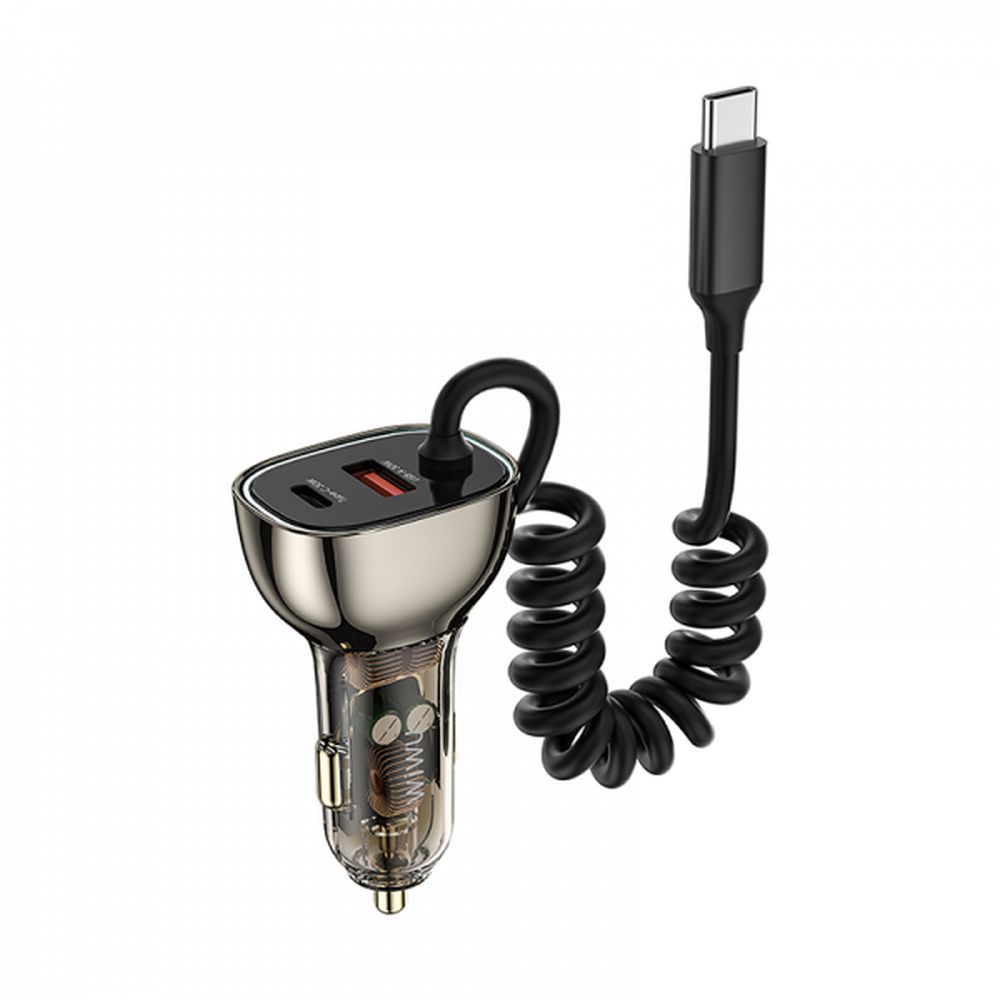 WiWU – Autós Töltő Wi-QC016 90W USB C és USB A aljzatokkal