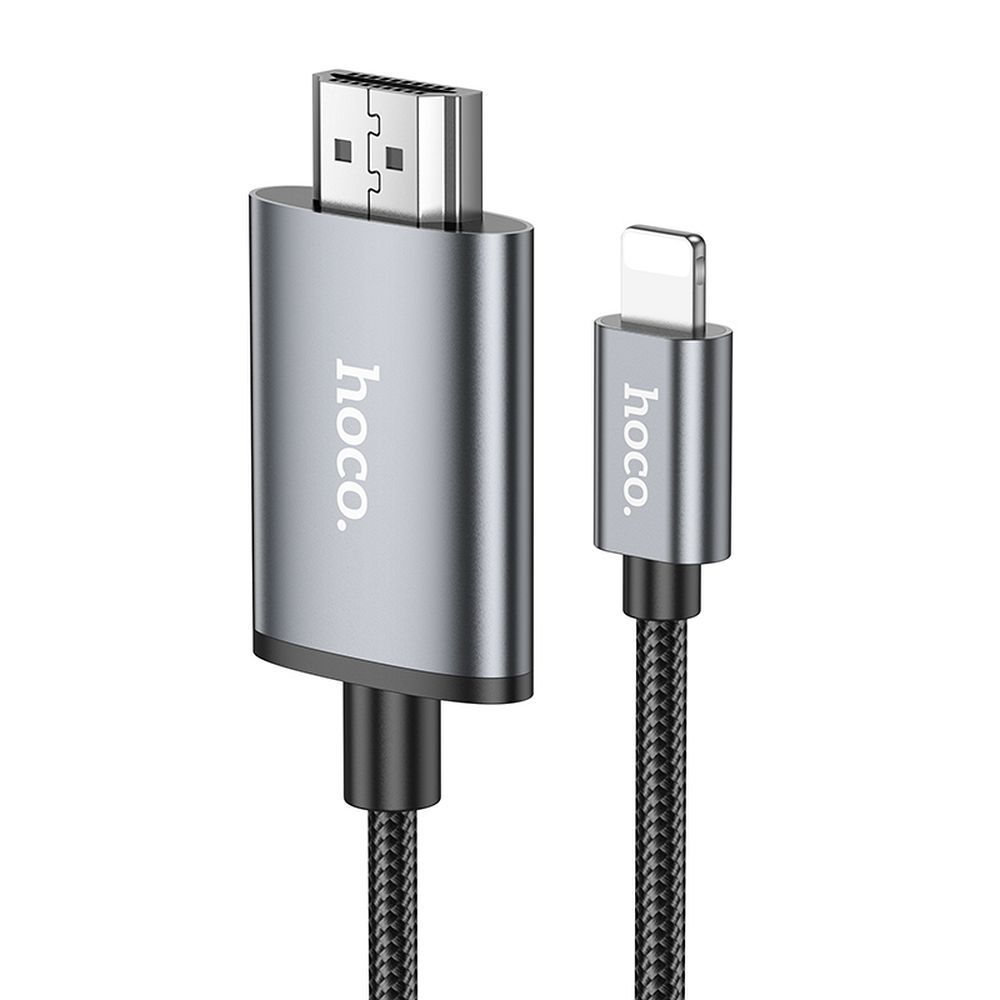 HOCO Lightning – HDMI kábel 1080p UA27 2 m fém szürke