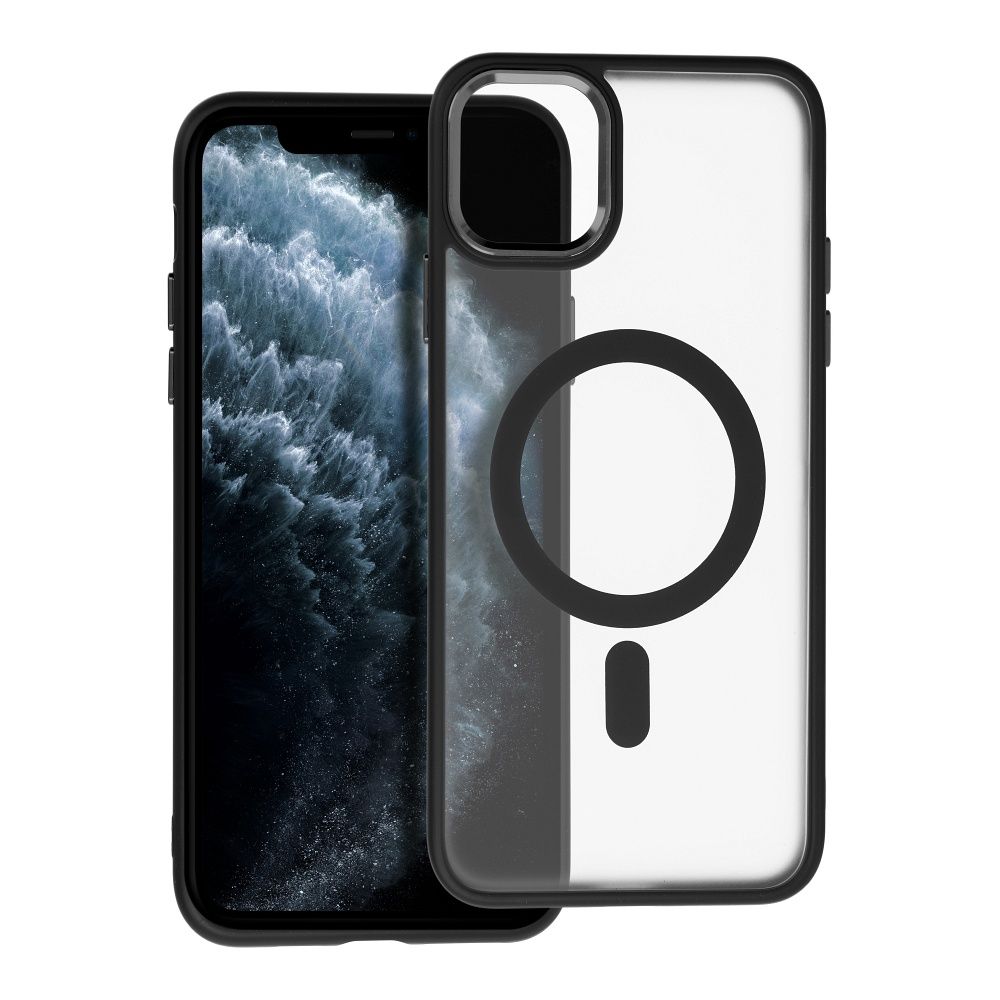 MATTE MAG COVER tok, MagSafe kompatibilis IPHONE 11 Pro Max-hoz, fekete