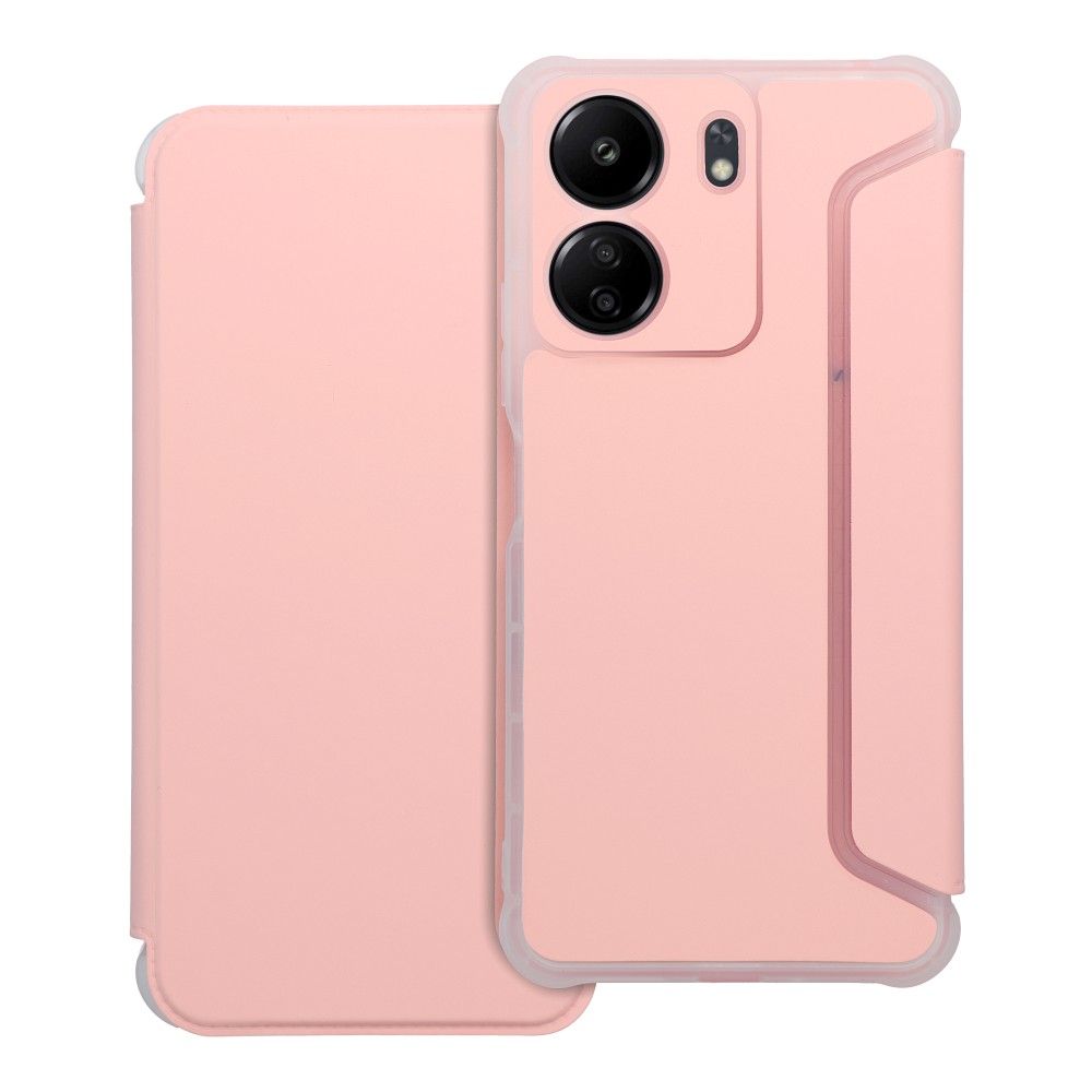 PIANO könyv tok XIAOMI Redmi 13C barack szín