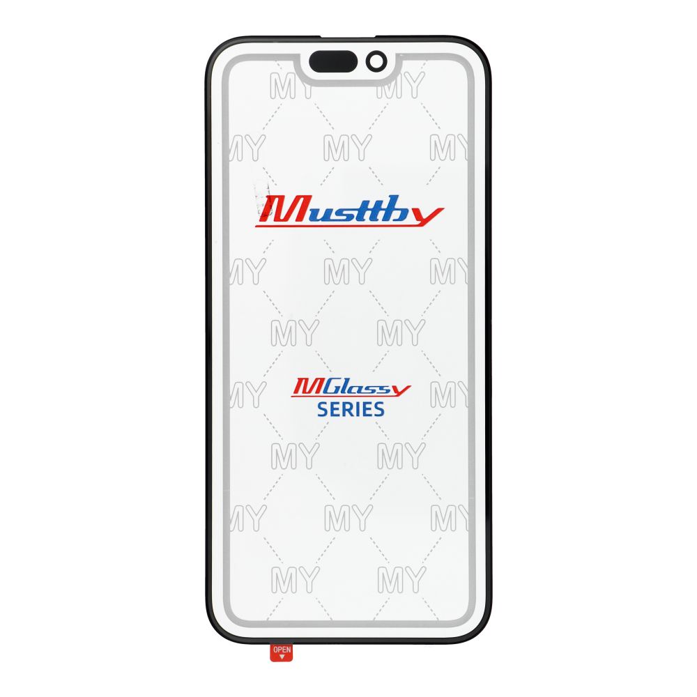 MUSTTBY elülső üveg + OCA IPHONE 15 pro max