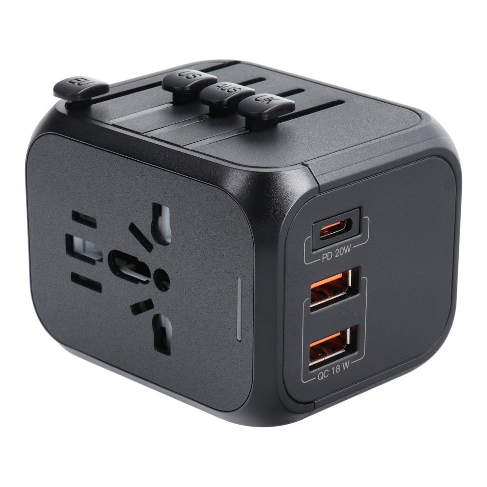 Utazó töltő / adapter SL-209PQ-2 MINDENHOL fekete