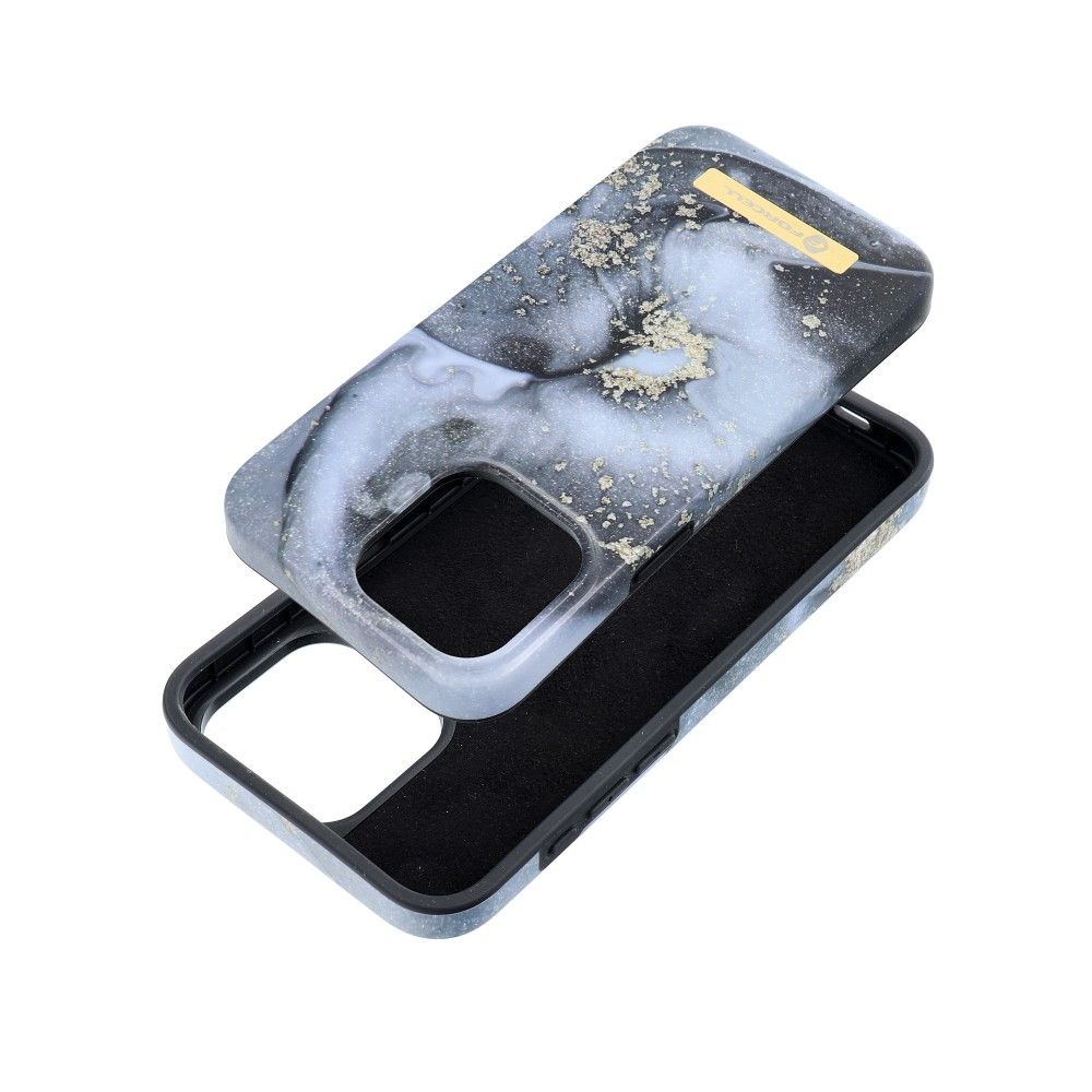 FORCELL F-PROTECT Mirage tok MagSafe kompatibilis IPHONE 15 Pro Max márvány köd