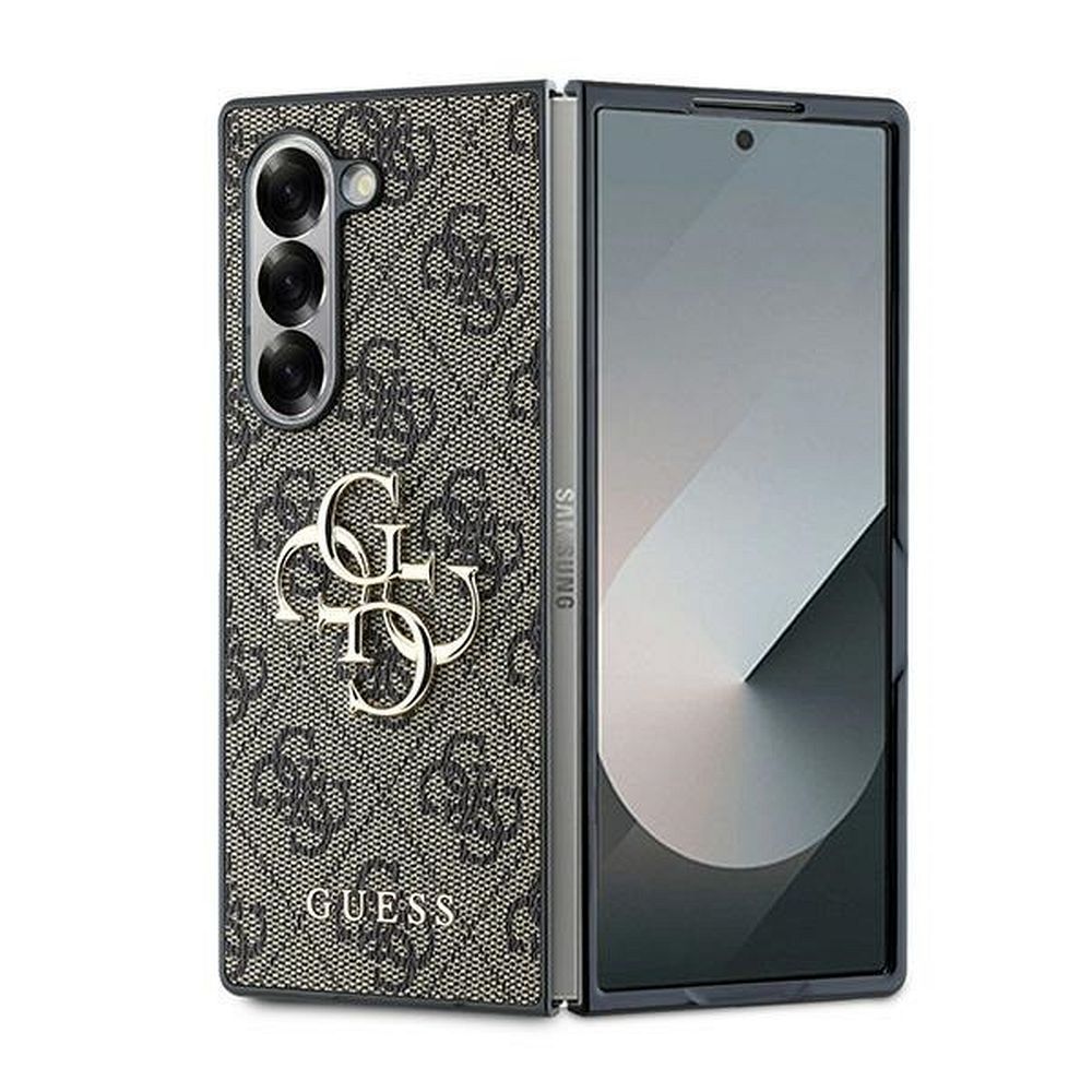KARL LAGERFELD tok SAMSUNG GALAXY S6 GUHCZFD64GMGBR (PU 4G Bőr Fém Logó) barna