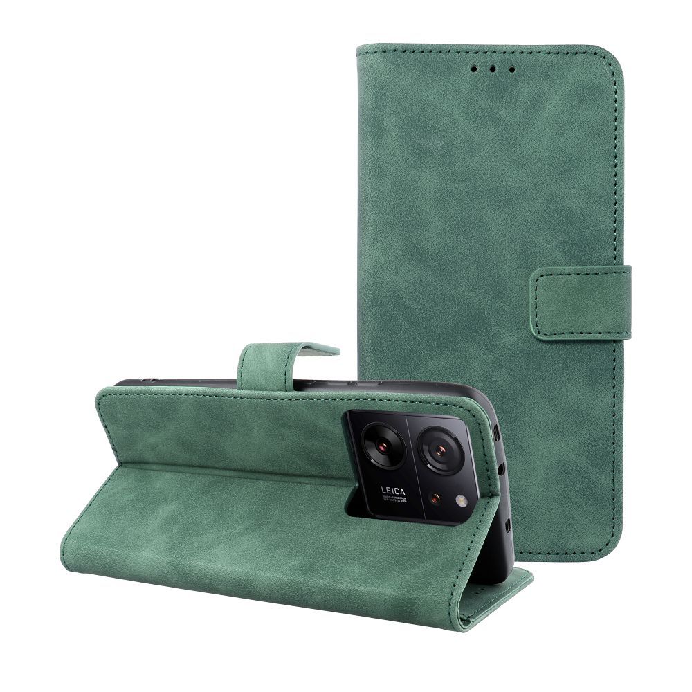 TENDER könyv tok XIAOMI 13T Pro zöld