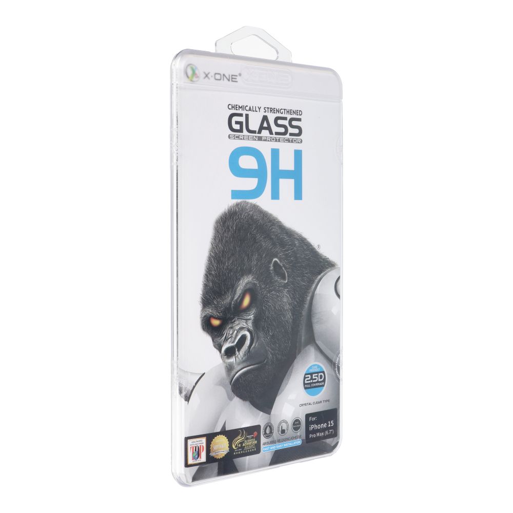 X-ONE Full Cover Extra Strong Crystal Clear – iPhone 15 Pro Max edzett üveg 9H