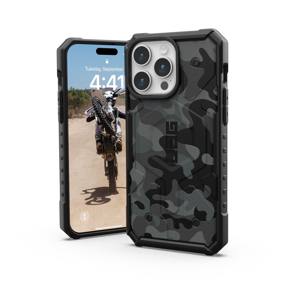 (UAG) Urban Armor Gear Pathfinder Magsafe kompatibilis IPHONE 15 PRO MAX midnight camo