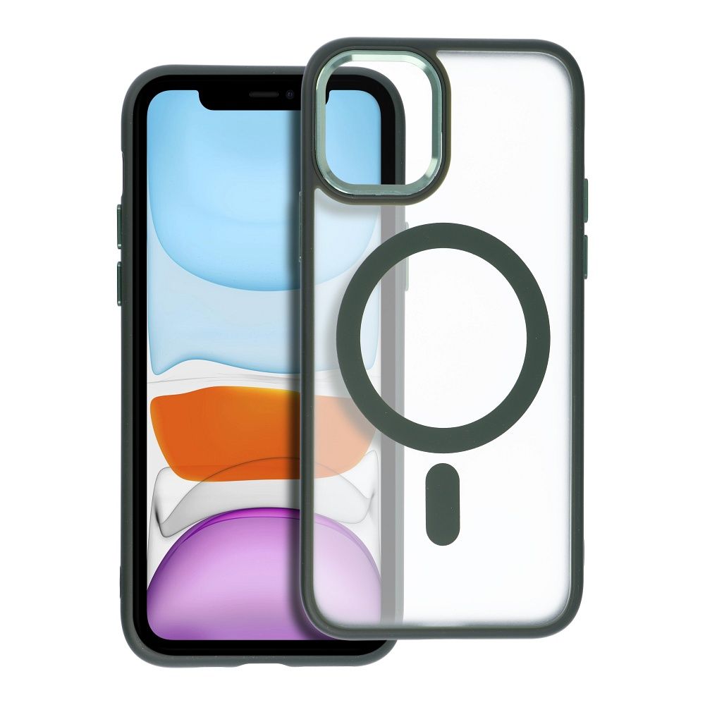 MATTE MAG COVER tok IPHONE 11 Pro-hoz, zöld, MagSafe kompatibilis
