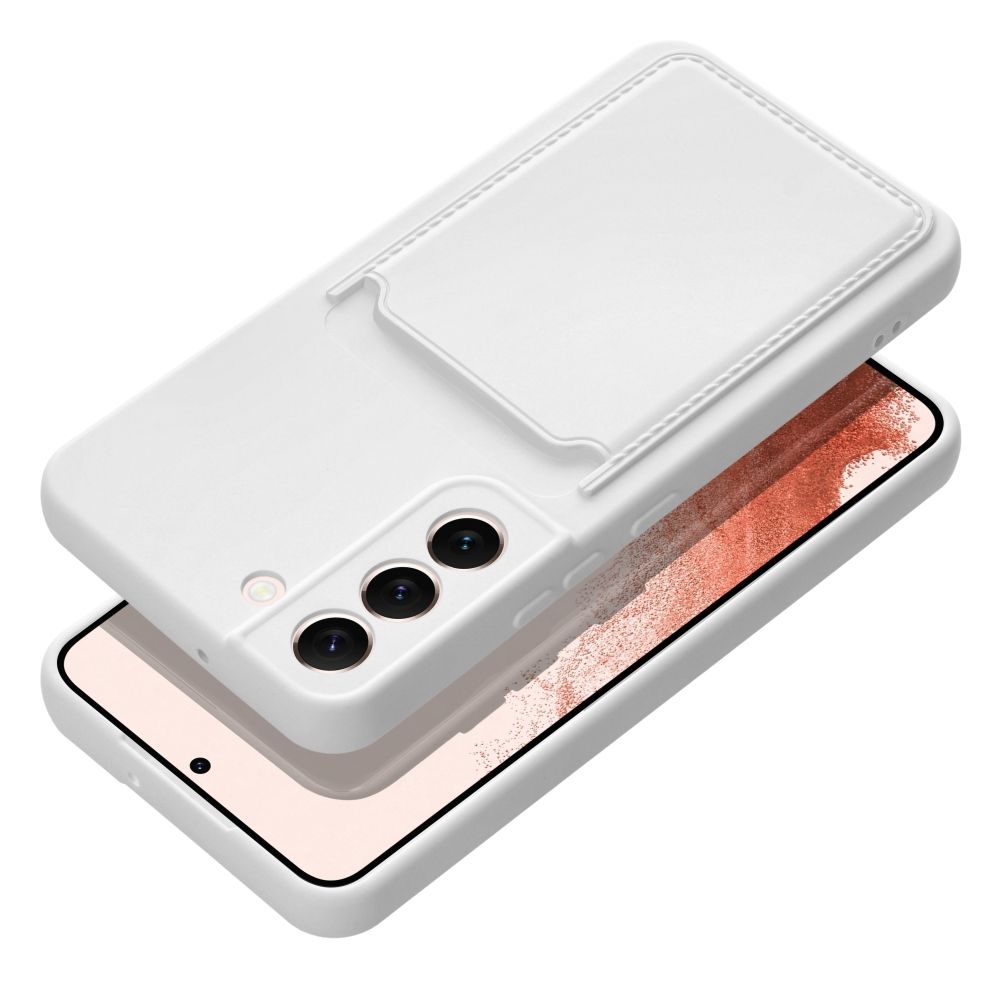 Kártyatartós tok SAMSUNG A55 5G-hez, fehér