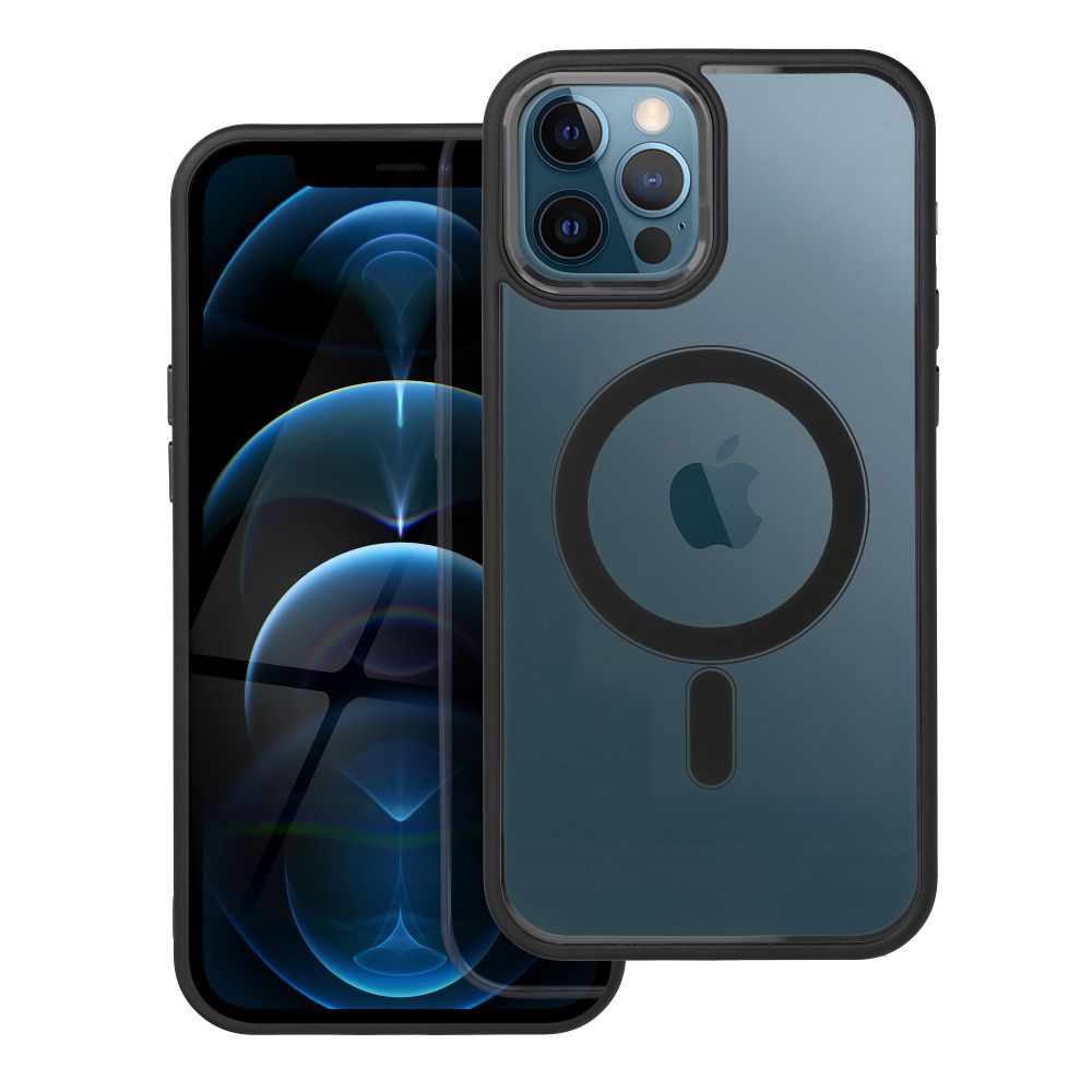 COLOR EDGE MAG COVER tok kompatibilis MagSafe-el IPHONE 12 Pro Max fekete