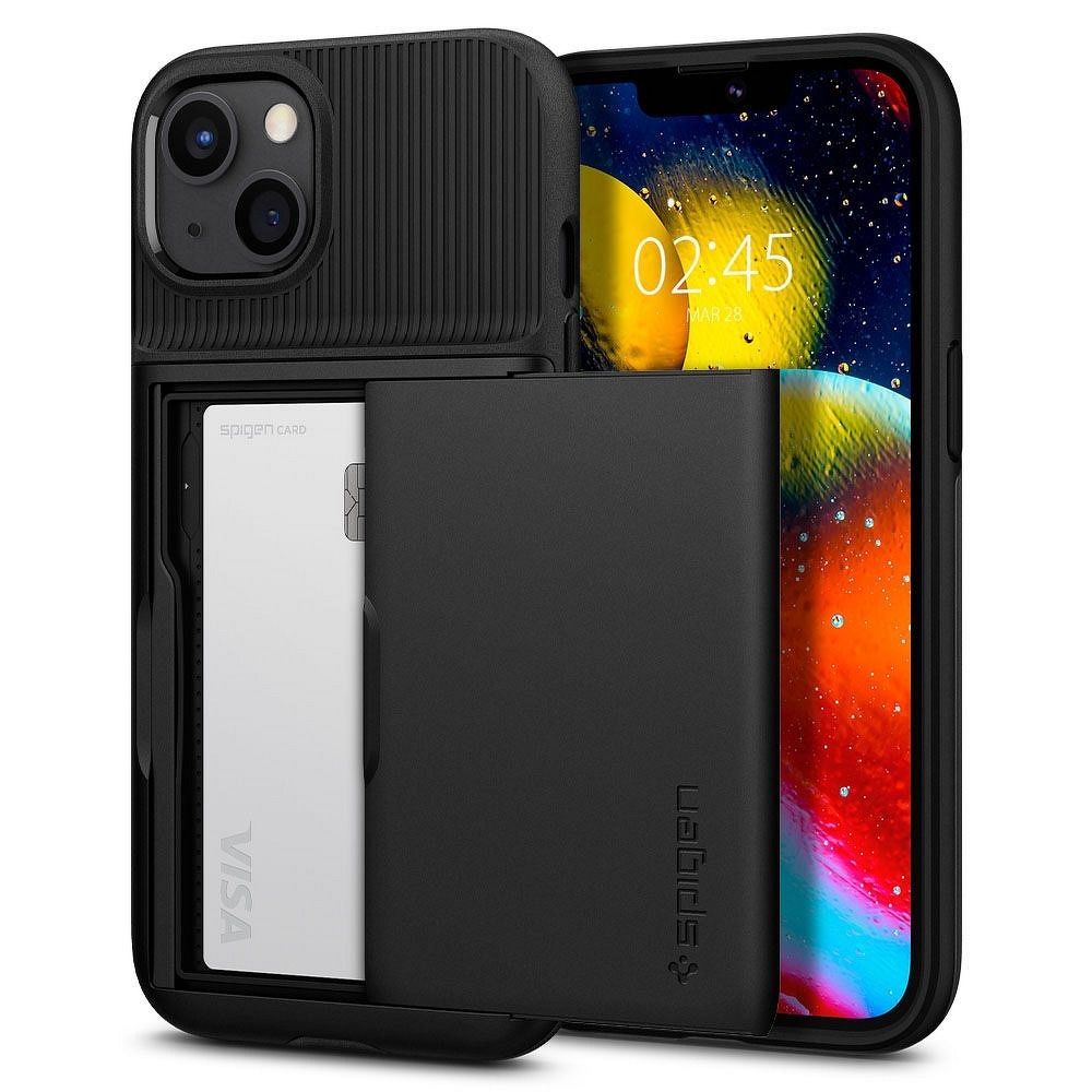 SPIGEN Slim Armor CS tok IPHONE 13-hoz fekete